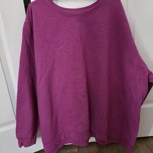 Just My Size Magenta Crew Neck Sweater